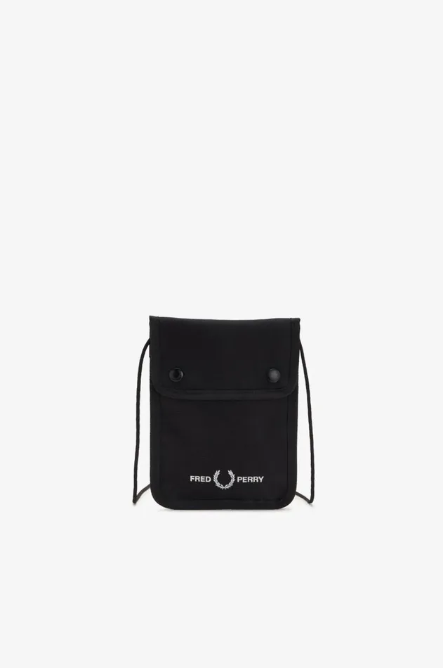 Men Bags Fred Perry Branded Pouch Black