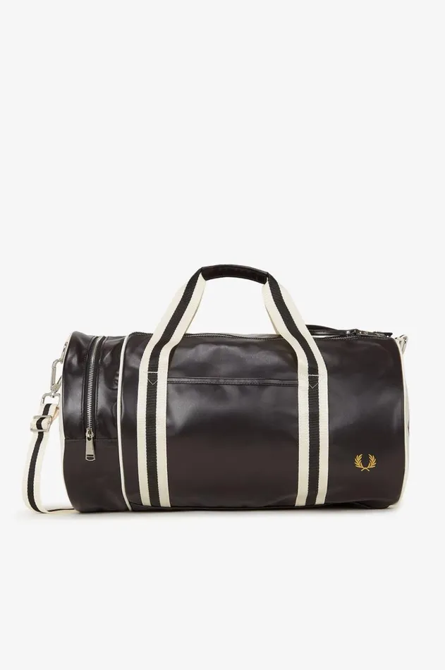 Men Bags Fred Perry Classic Barrel Bag Blackecru