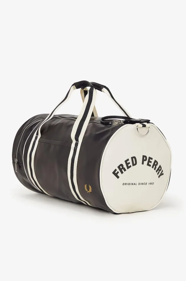 Men Bags Fred Perry Classic Barrel Bag Blackecru