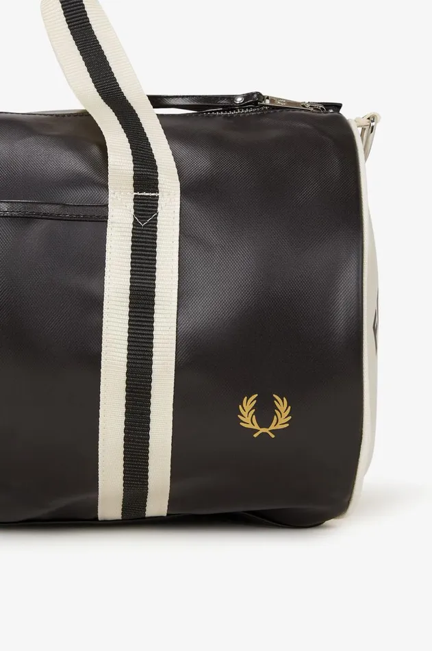 Men Bags Fred Perry Classic Barrel Bag Blackecru