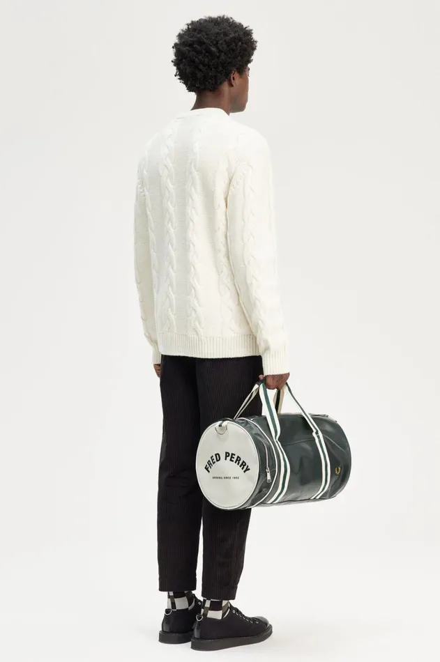 Men Bags Fred Perry Classic Barrel Bag Night Greenecru