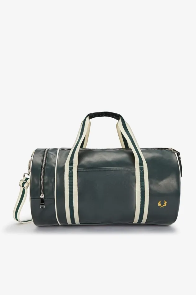 Men Bags Fred Perry Classic Barrel Bag Night Greenecru