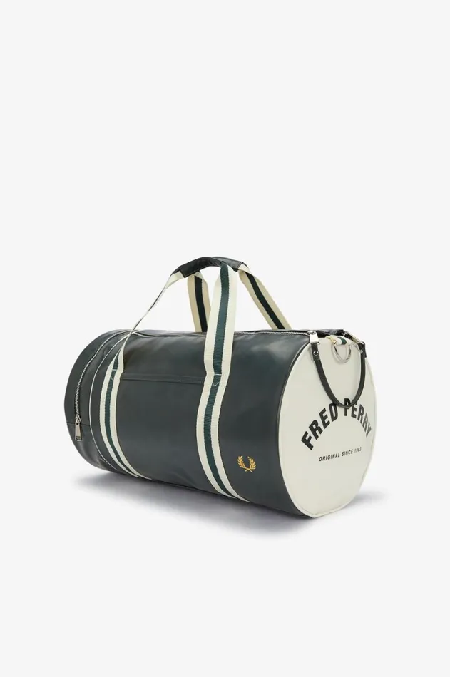 Men Bags Fred Perry Classic Barrel Bag Night Greenecru