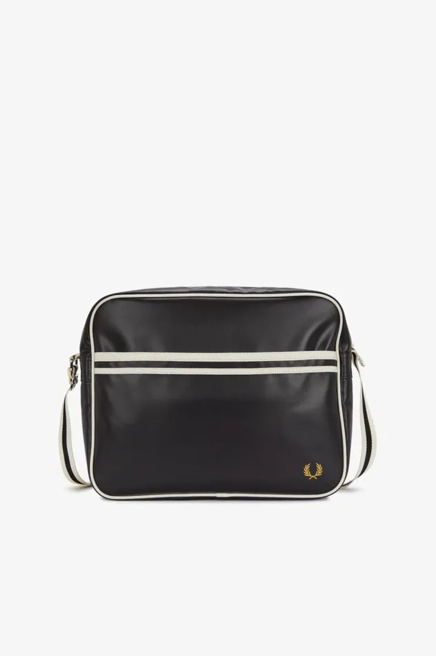 Men Bags Fred Perry Classic Shoulder Bag Blackecru