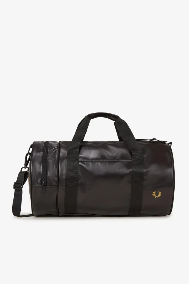 Men Bags Fred Perry Tonal Barrel Bag Blackgold