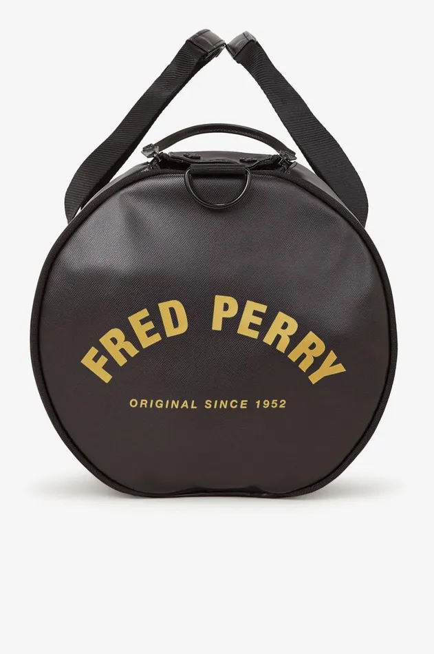 Men Bags Fred Perry Tonal Barrel Bag Blackgold