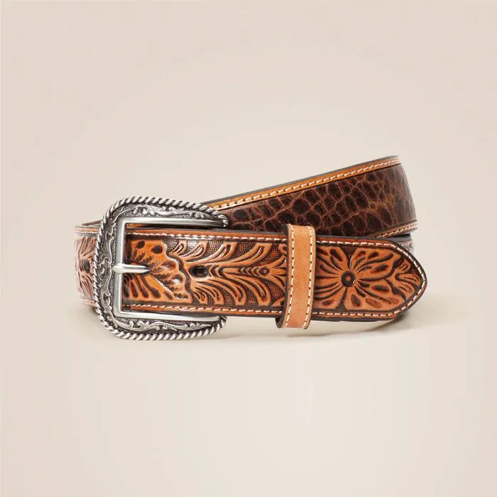 Men Belts Ariat Stonetown Belt Tan