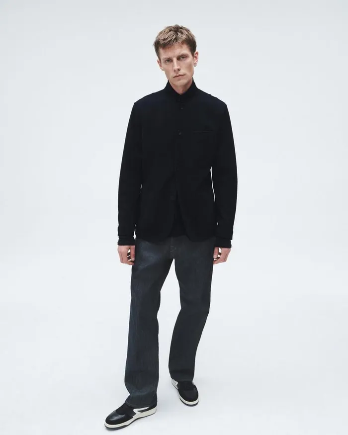 Men Blazers Rag 038 Bone Prospect Knit Blazer Black