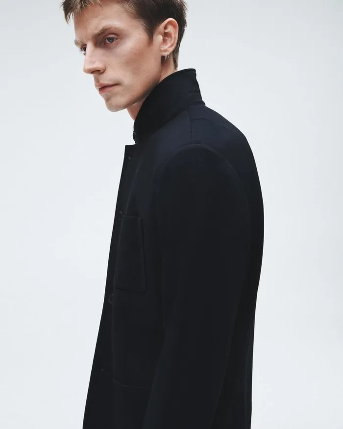 Men Blazers Rag 038 Bone Prospect Knit Blazer Black
