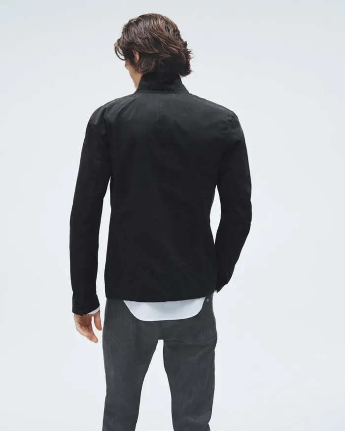 Men Blazers Rag 038 Bone Prospect Peached Cotton Blazer Black