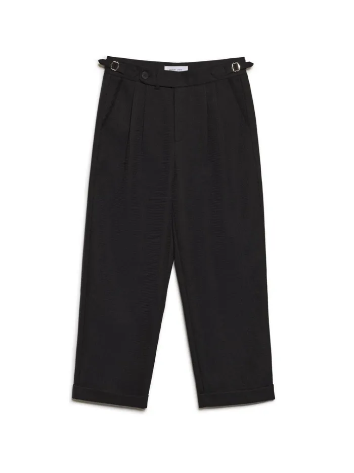 Men Bruno Buckle Trousers Coal Black Sister Jane Trousers