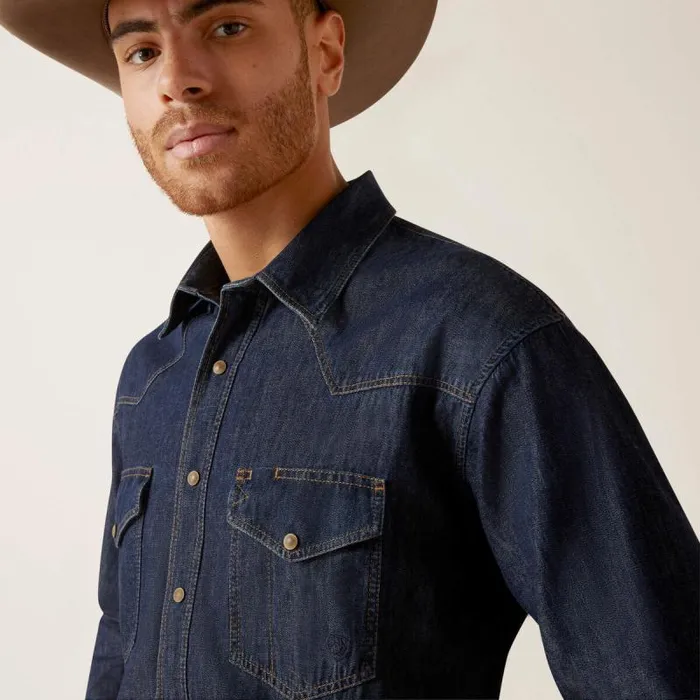 Men Button Down Shirts Ariat Classic Denim Shirt Broadway Men Button Down Shirts Ariat Classic Denim Shirt Broadway