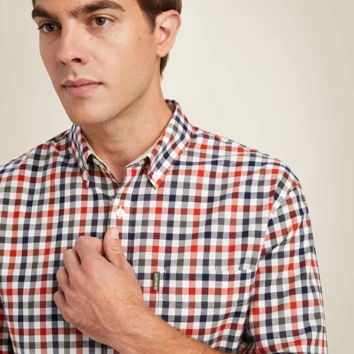 Men Button Down Shirts Ariat Clement Shirt Check