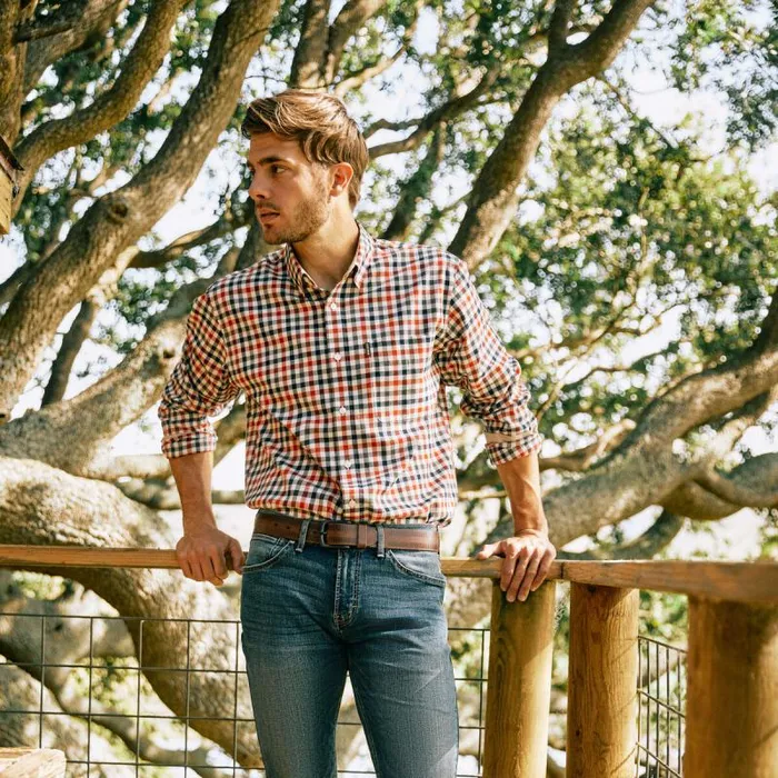 Men Button Down Shirts Ariat Clement Shirt Check