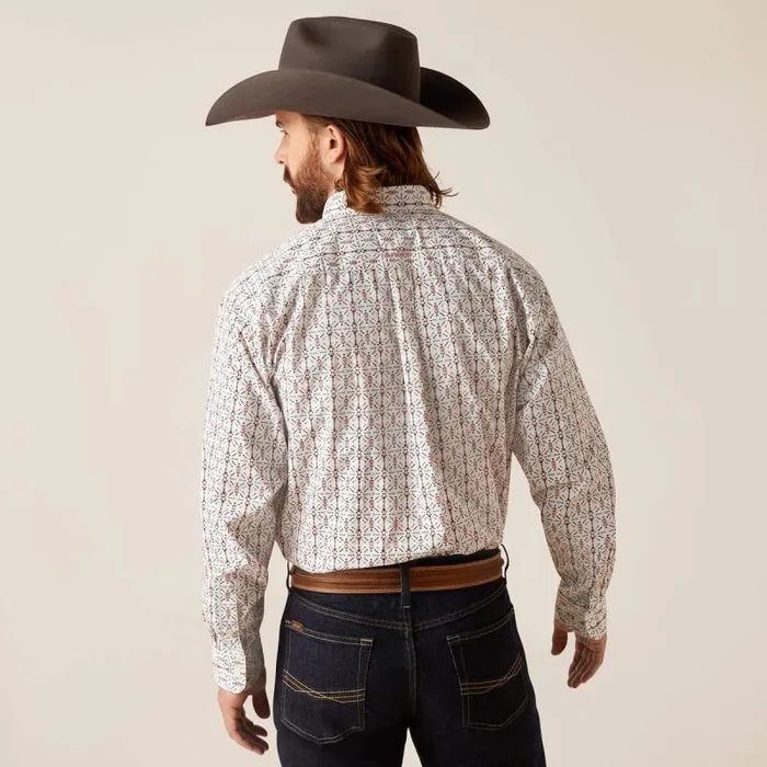 Men Button Down Shirts Ariat Edgar Classic Fit Shirt White Men Button Down Shirts Ariat Edgar Classic Fit Shirt White