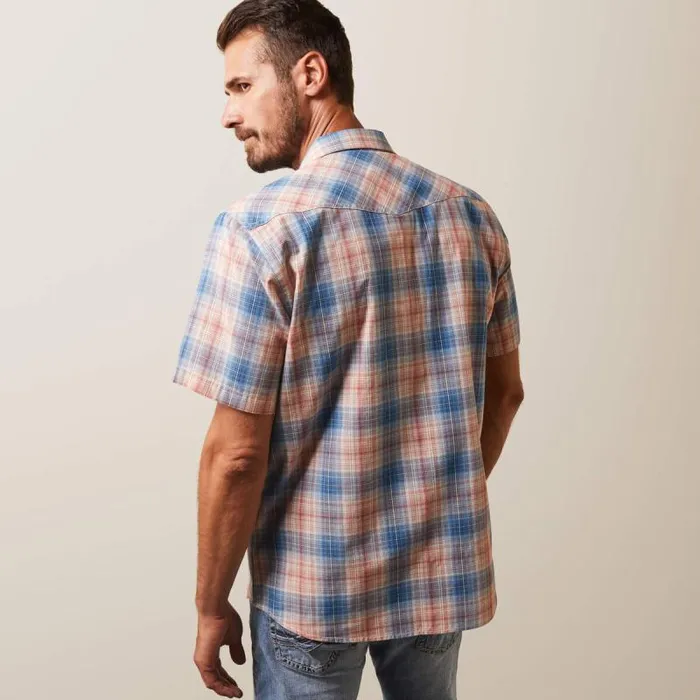 Men Button Down Shirts Ariat Hadrian Retro Fit Shirt Blue Heaven Men Button Down Shirts Ariat Hadrian Retro Fit Shirt Blue Heaven