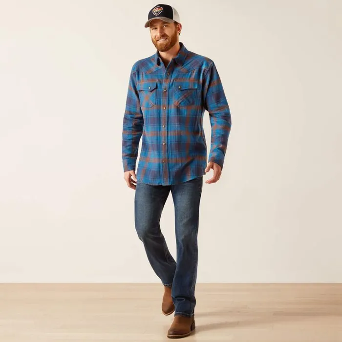 Men Button Down Shirts Ariat Hans Retro Fit Shirt Moon Howl Men Button Down Shirts Ariat Hans Retro Fit Shirt Moon Howl