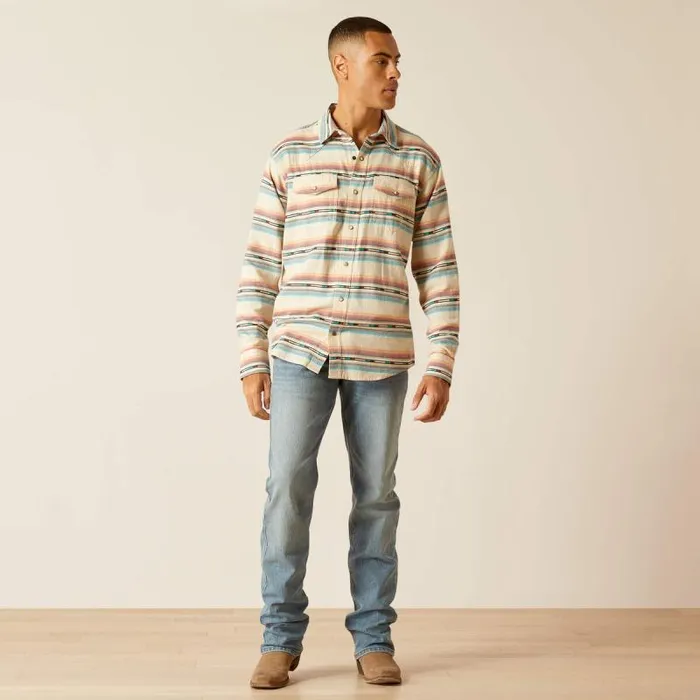 Men Button Down Shirts Ariat Hansel Retro Fit Shirt Sandshell Men Button Down Shirts Ariat Hansel Retro Fit Shirt Sandshell