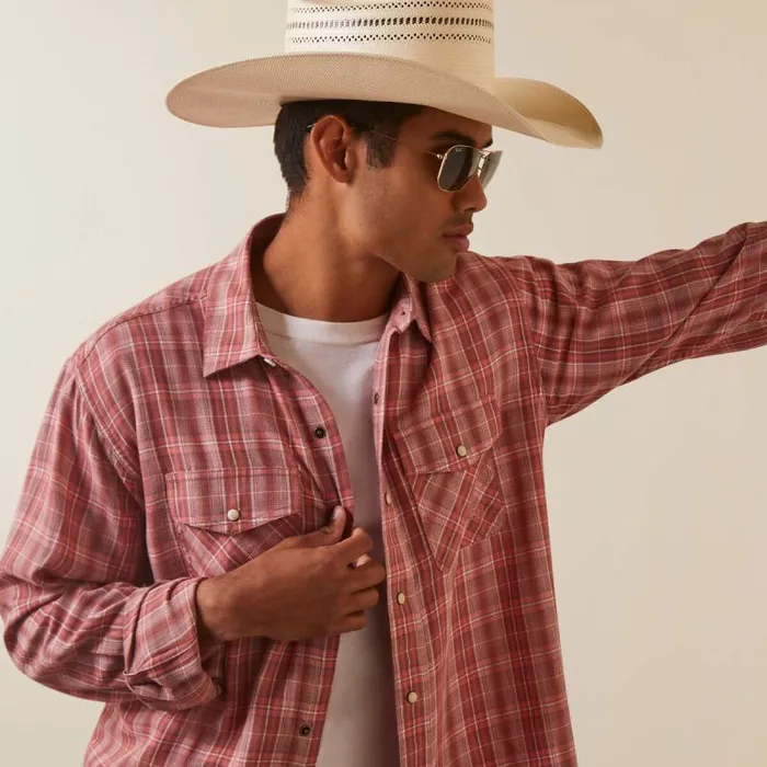 Men Button Down Shirts Ariat Hart Retro Fit Shirt White Asparagus Men Button Down Shirts Ariat Hart Retro Fit Shirt White Asparagus