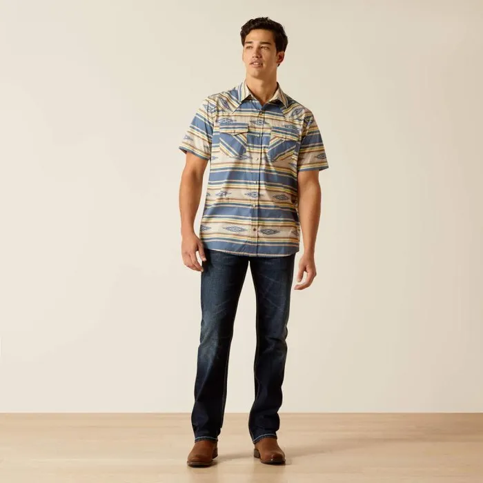 Men Button Down Shirts Ariat Hebastian Retro Fit Shirt Sandshell Men Button Down Shirts Ariat Hebastian Retro Fit Shirt Sandshell