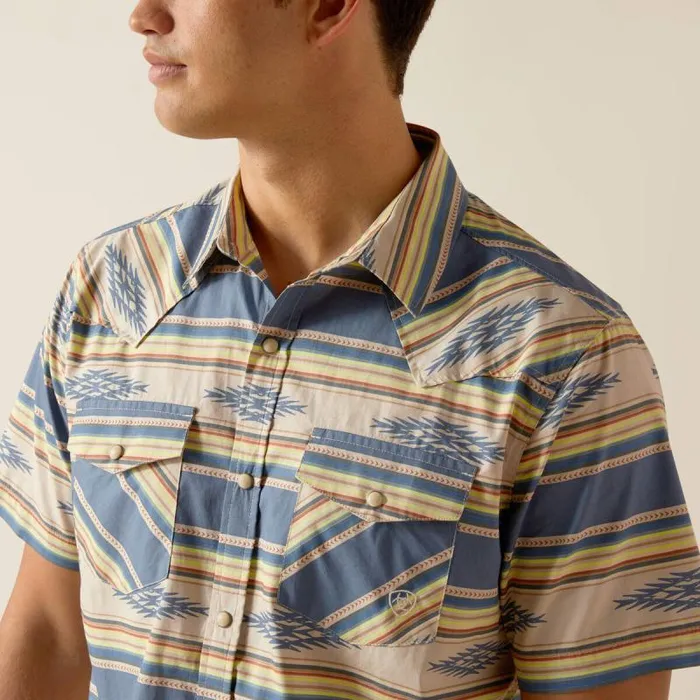 Men Button Down Shirts Ariat Hebastian Retro Fit Shirt Sandshell Men Button Down Shirts Ariat Hebastian Retro Fit Shirt Sandshell