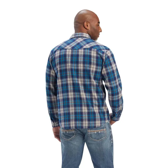Men Button Down Shirts Ariat Huntleigh Retro Fit Shirt Curacoa Men Button Down Shirts Ariat Huntleigh Retro Fit Shirt Curacoa