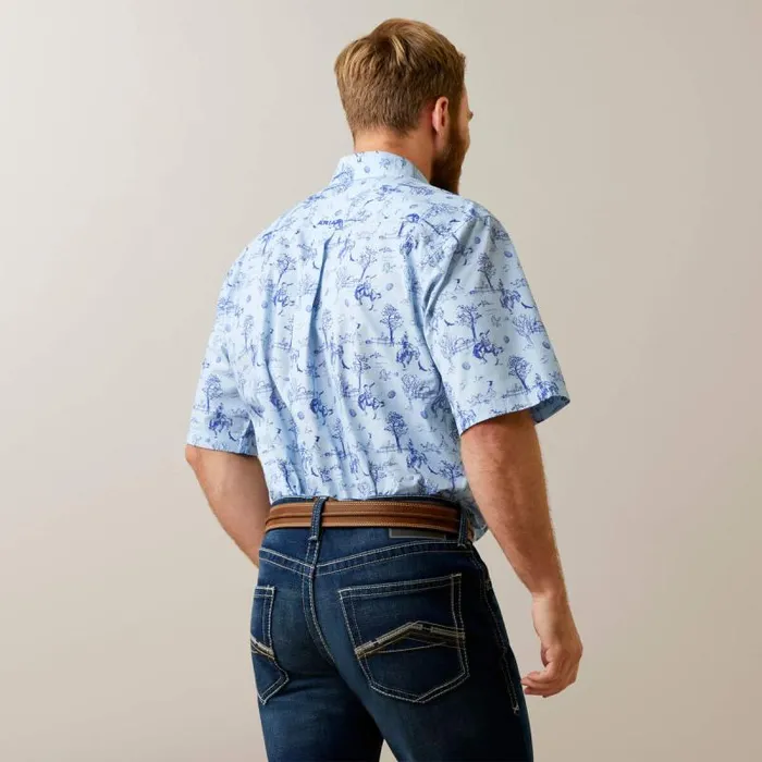 Men Button Down Shirts Ariat Jonas Classic Fit Shirt Light Blue Men Button Down Shirts Ariat Jonas Classic Fit Shirt Light Blue