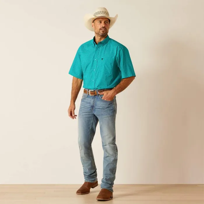 Men Button Down Shirts Ariat Judd Classic Fit Shirt Turquoise Men Button Down Shirts Ariat Judd Classic Fit Shirt Turquoise