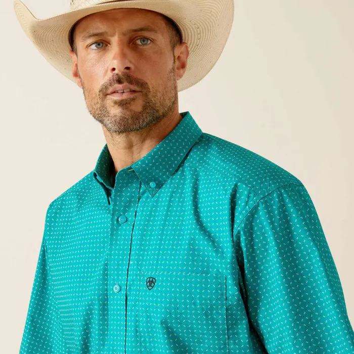 Men Button Down Shirts Ariat Judd Classic Fit Shirt Turquoise Men Button Down Shirts Ariat Judd Classic Fit Shirt Turquoise
