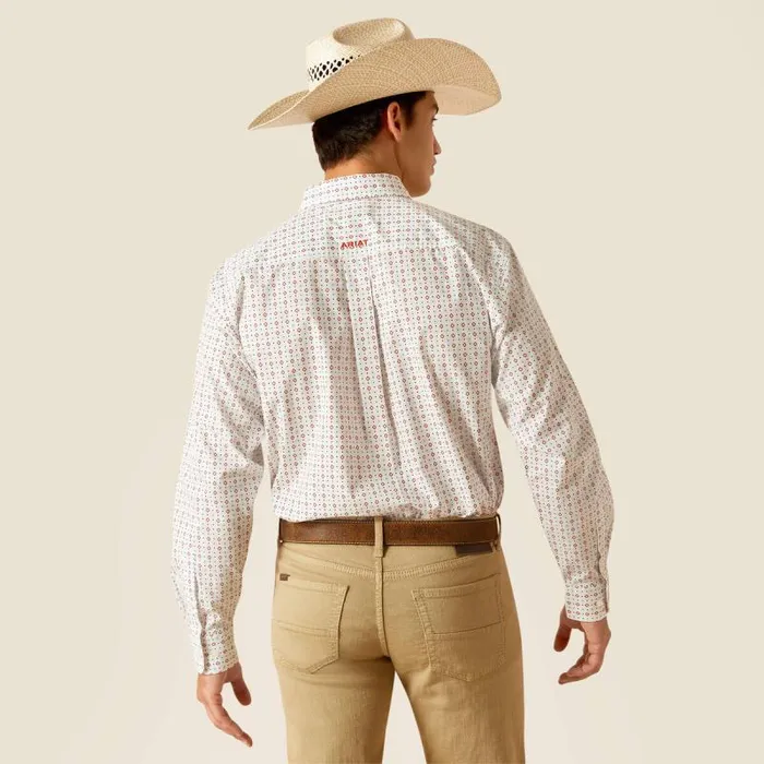 Men Button Down Shirts Ariat Kade Classic Fit Shirt White Men Button Down Shirts Ariat Kade Classic Fit Shirt White