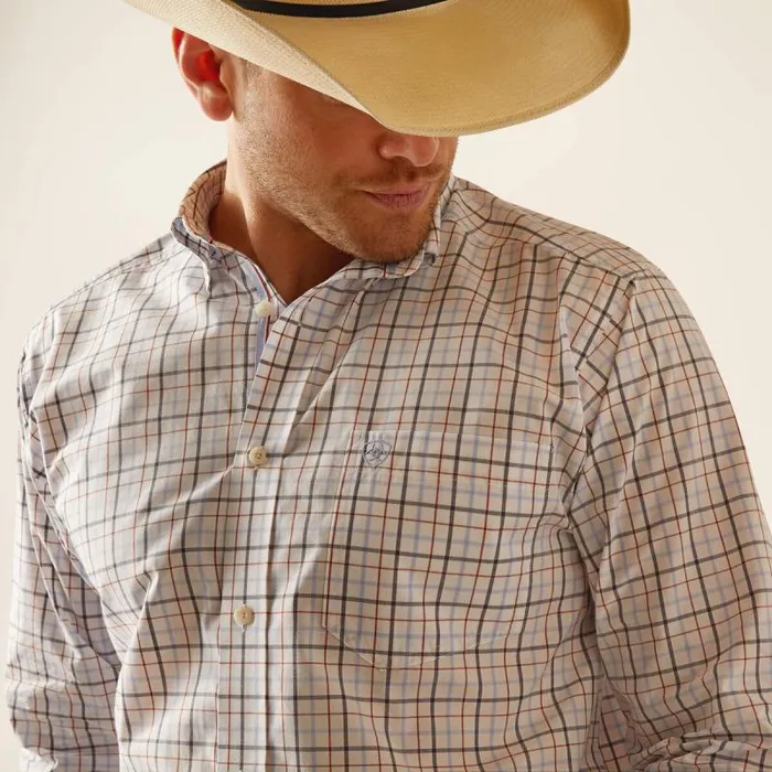 Men Button Down Shirts Ariat Pro Series Dan Classic Fit Shirt White Men Button Down Shirts Ariat Pro Series Dan Classic Fit Shirt White