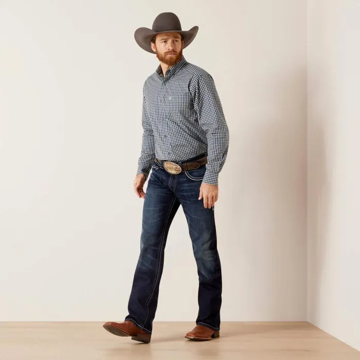Men Button Down Shirts Ariat Pro Series Gannon Fitted Shirt Sky Blue Men Button Down Shirts Ariat Pro Series Gannon Fitted Shirt Sky Blue