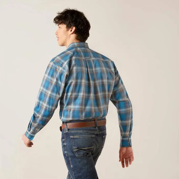 Men Button Down Shirts Ariat Pro Series Geron Classic Fit Shirt Rush Of Blue Men Button Down Shirts Ariat Pro Series Geron Classic Fit Shirt Rush Of Blue
