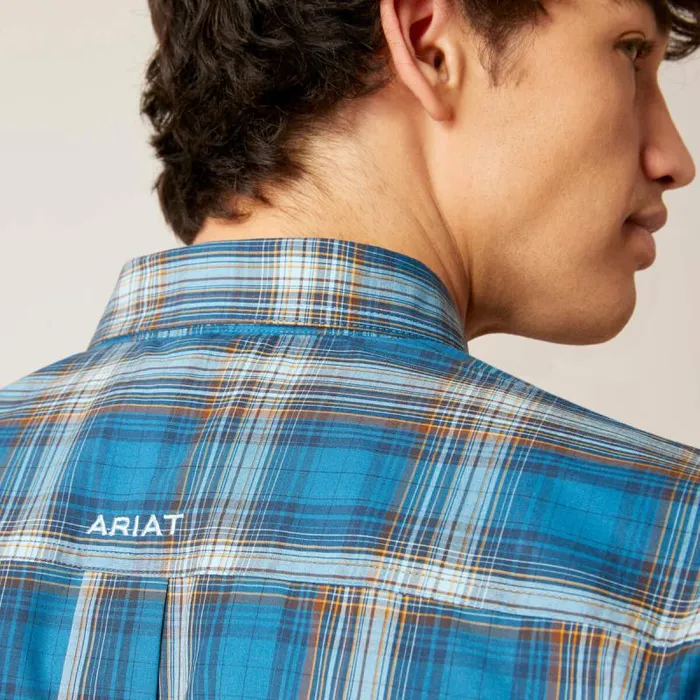 Men Button Down Shirts Ariat Pro Series Geron Classic Fit Shirt Rush Of Blue Men Button Down Shirts Ariat Pro Series Geron Classic Fit Shirt Rush Of Blue