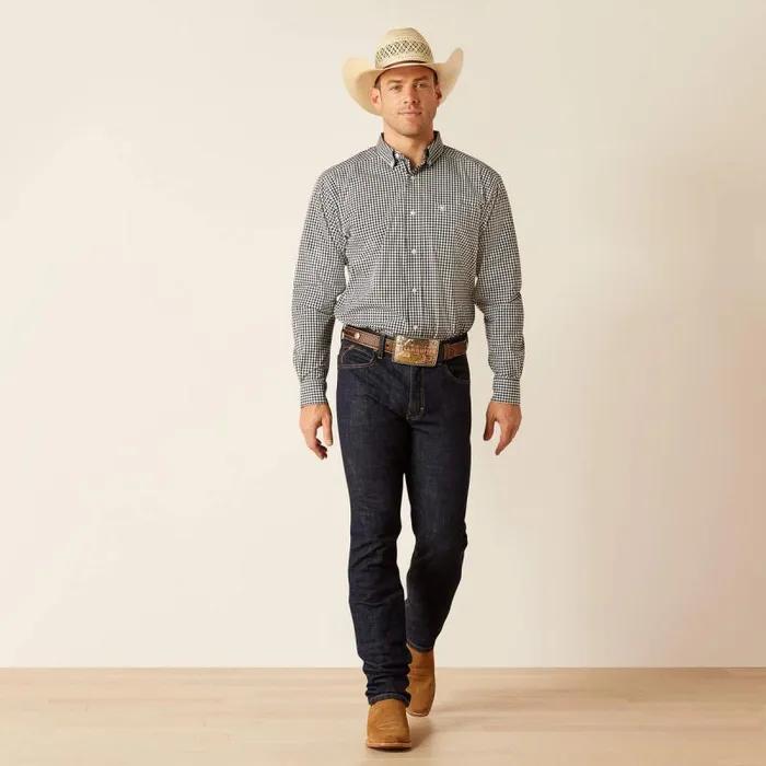 Men Button Down Shirts Ariat Pro Series Jayden Classic Fit Shirt Black Men Button Down Shirts Ariat Pro Series Jayden Classic Fit Shirt Black
