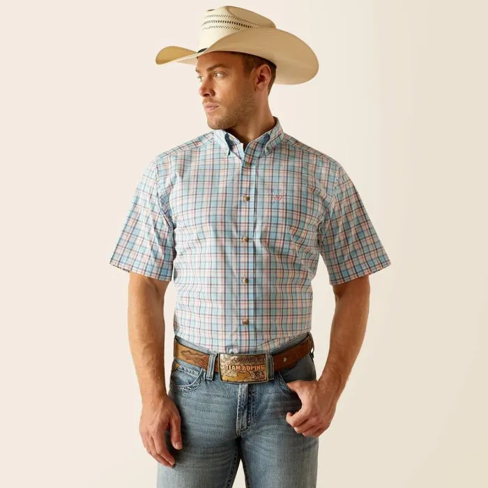 Men Button Down Shirts Ariat Pro Series Karson Classic Fit Shirt Sky