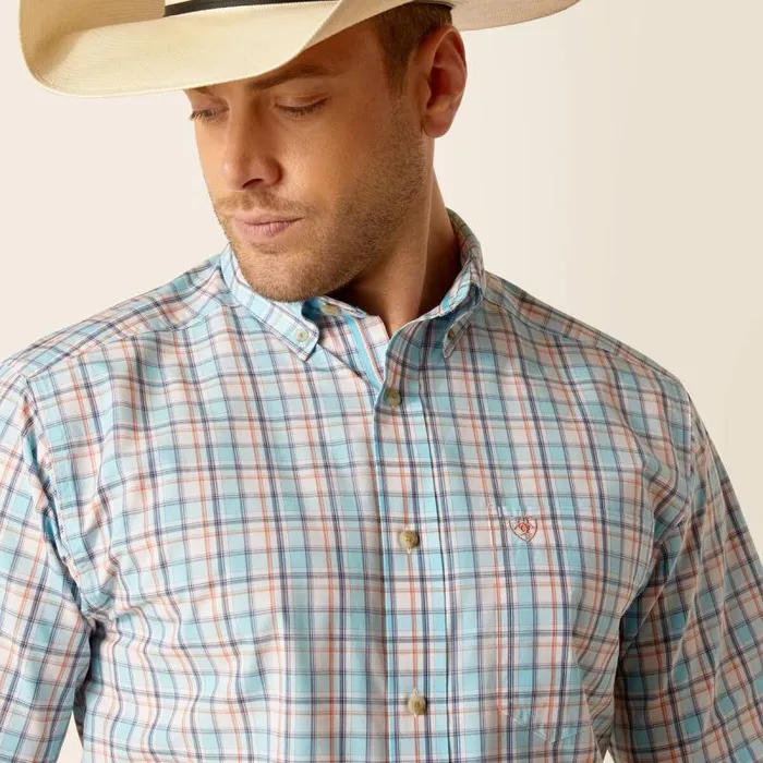 Men Button Down Shirts Ariat Pro Series Karson Classic Fit Shirt Sky Men Button Down Shirts Ariat Pro Series Karson Classic Fit Shirt Sky