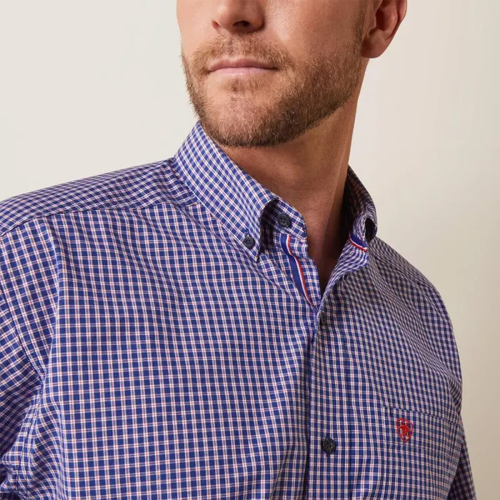 Men Button Down Shirts Ariat Pro Series Louis Classic Fit Shirt Dark Blue Men Button Down Shirts Ariat Pro Series Louis Classic Fit Shirt Dark Blue