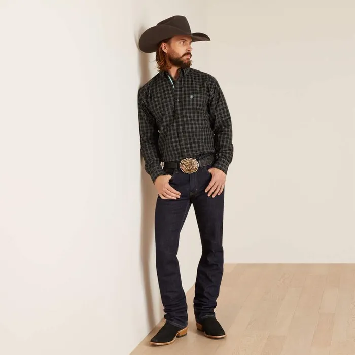 Men Button Down Shirts Ariat Pro Series Nash Classic Fit Shirt Black Men Button Down Shirts Ariat Pro Series Nash Classic Fit Shirt Black
