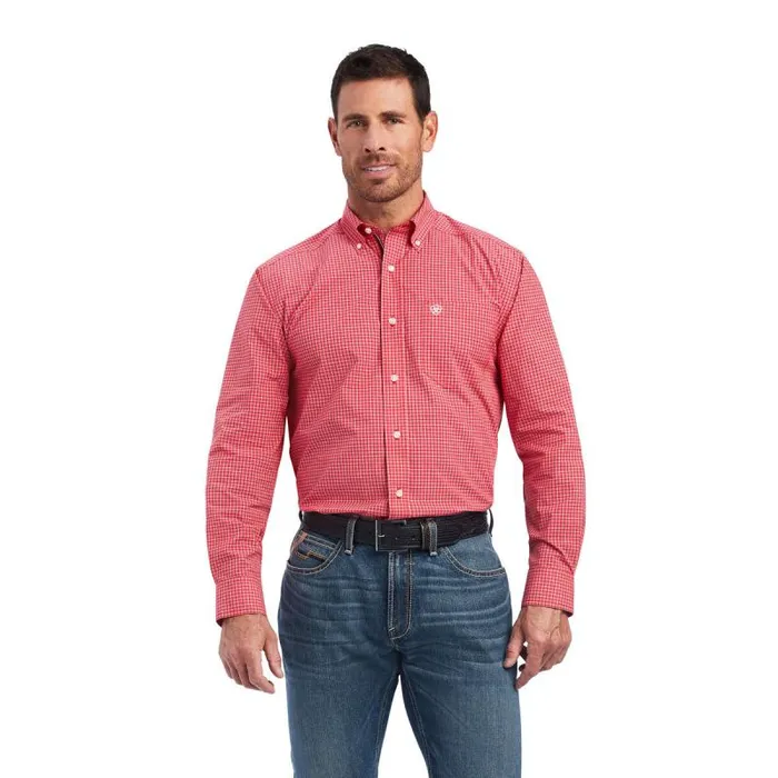Men Button Down Shirts Ariat Pro Series Nevin Stretch Classic Fit Shirt Tango Red Men Button Down Shirts Ariat Pro Series Nevin Stretch Classic Fit Shirt Tango Red