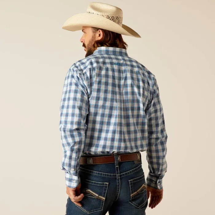 Men Button Down Shirts Ariat Pro Series Phoenix Classic Fit Shirt Blue Men Button Down Shirts Ariat Pro Series Phoenix Classic Fit Shirt Blue