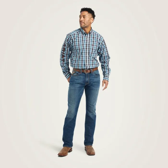 Men Button Down Shirts Ariat Pro Series Team Cade Classic Fit Shirt Ocean Depth Men Button Down Shirts Ariat Pro Series Team Cade Classic Fit Shirt Ocean Depth