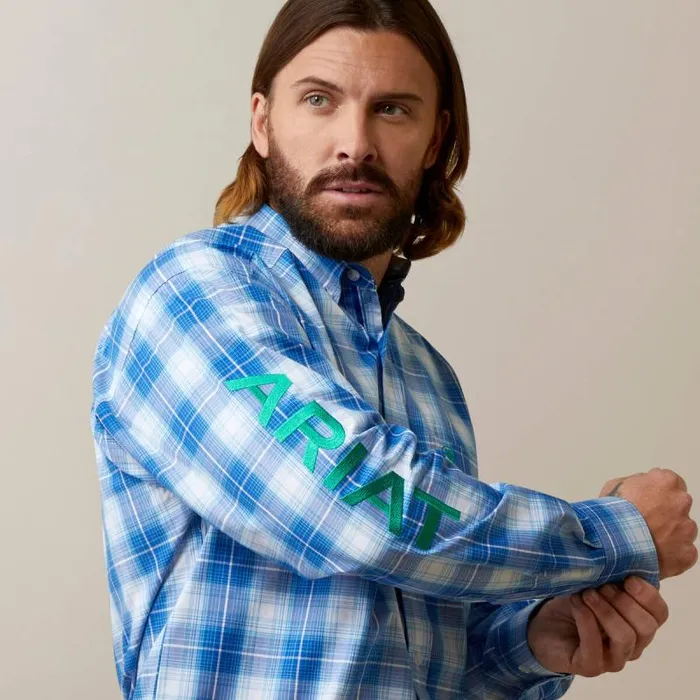 Men Button Down Shirts Ariat Pro Series Team Daxton Classic Fit Shirt Blue Men Button Down Shirts Ariat Pro Series Team Daxton Classic Fit Shirt Blue