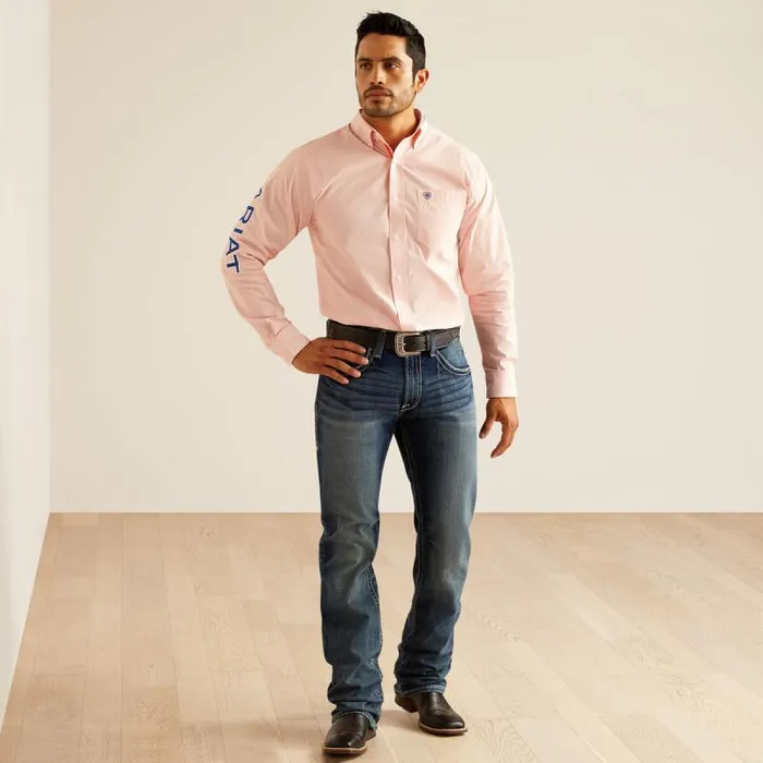 Men Button Down Shirts Ariat Pro Series Team Gerson Fitted Shirt Orange Men Button Down Shirts Ariat Pro Series Team Gerson Fitted Shirt Orange