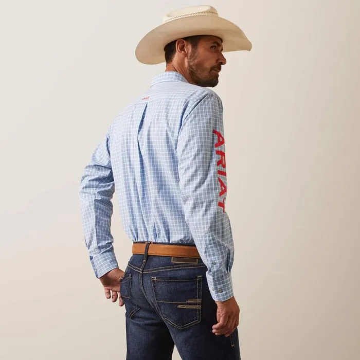 Men Button Down Shirts Ariat Pro Series Team Hylton Fitted Shirt Teal Men Button Down Shirts Ariat Pro Series Team Hylton Fitted Shirt Teal