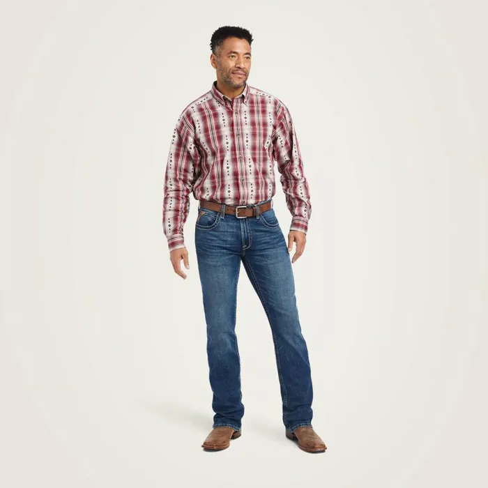 Men Button Down Shirts Ariat Pro Series Wilfred Classic Fit Shirt Snow Bunting Men Button Down Shirts Ariat Pro Series Wilfred Classic Fit Shirt Snow Bunting