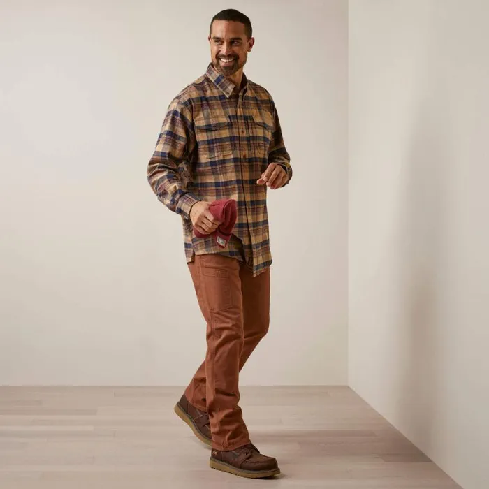 Men Button Down Shirts Ariat Rebar Flannel DuraStretch Work Shirt Tiger039s Eye Plaid Men Button Down Shirts Ariat Rebar Flannel DuraStretch Work Shirt Tiger039s Eye Plaid