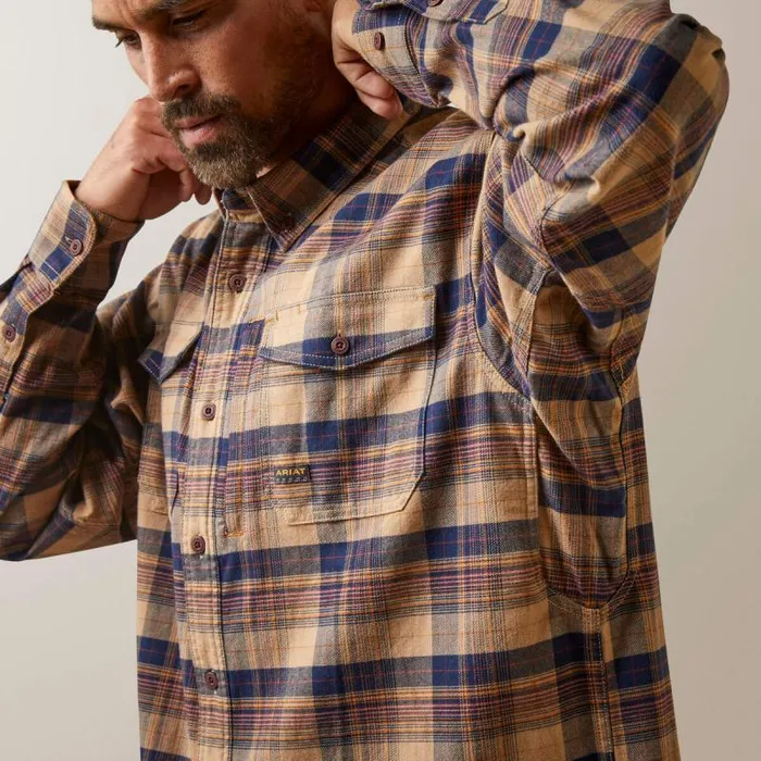 Men Button Down Shirts Ariat Rebar Flannel DuraStretch Work Shirt Tiger039s Eye Plaid Men Button Down Shirts Ariat Rebar Flannel DuraStretch Work Shirt Tiger039s Eye Plaid