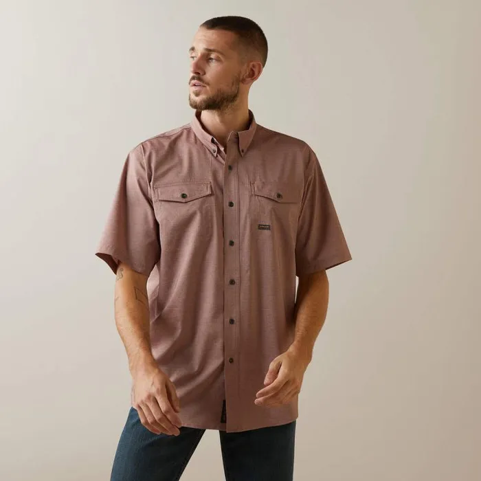 Men Button Down Shirts Ariat Rebar Made Tough VentTEK DuraStretch Work Shirt Toffee Heather Men Button Down Shirts Ariat Rebar Made Tough VentTEK DuraStretch Work Shirt Toffee Heather