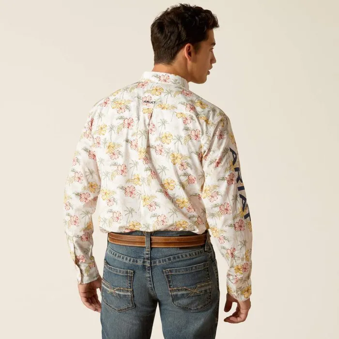Men Button Down Shirts Ariat Team Charlie Classic Fit Shirt Gardenia Men Button Down Shirts Ariat Team Charlie Classic Fit Shirt Gardenia